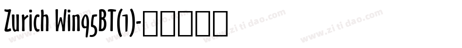 Zurich Win95BT(1)字体转换
